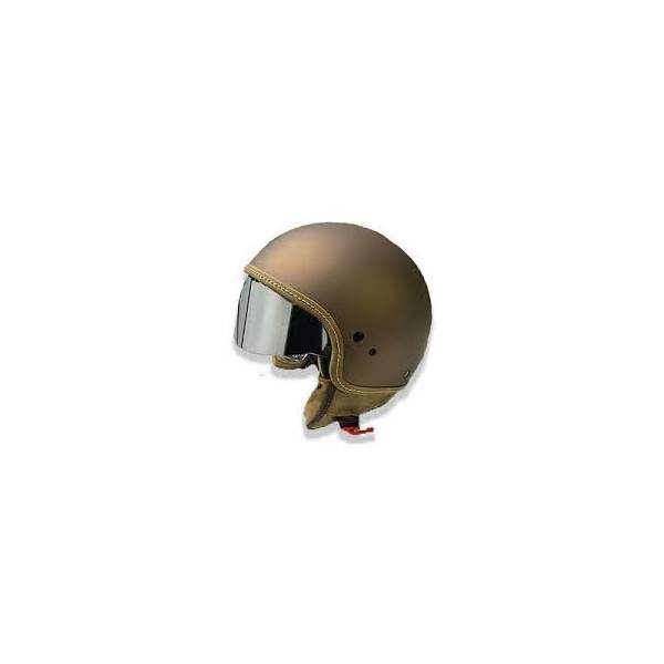 Motorcycle helmet Jet Motocubo Beetle Tobacco With Visor For Sale Online 