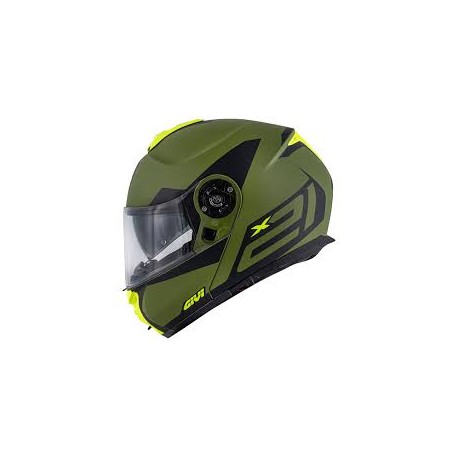 CASCO MODULARE X.21 CHALLENGER SPIRIT GRIGIO NERO GIALLO