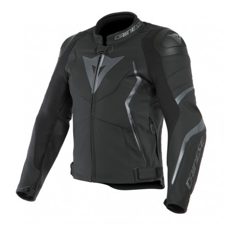 Avro 4 Lather Jacket Black Matt Antracite