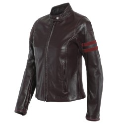 Arielle D72 lady Leather Jacket Winetasting Rhubar