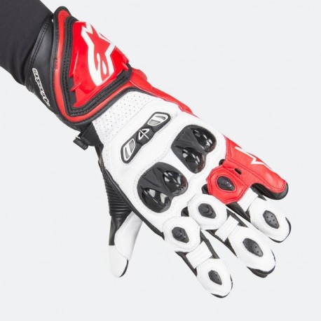 GP-Tech Gloves White Red Black