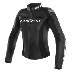 Racing 3 Leather Jacket Black