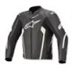 Faster V2 Air Leather Jacket Black White