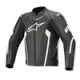 Faster V2 Air Leather Jacket Black White