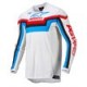 Techstar Quadro Jersey Off White Blu Neon Bright Red