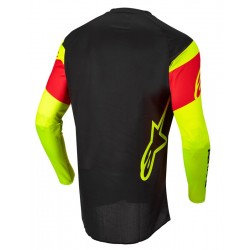 Fluid Tripple Jersey  Black Yellow FL Red FL