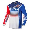 Racer Compass Jersey Off White Red Fluo Blue