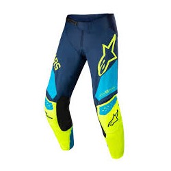 Youth Racer Factory Pant Dark Blue Yellow Fluo Blue Neo