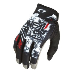 Mayem Gloves V.22 Scarz Black White Red