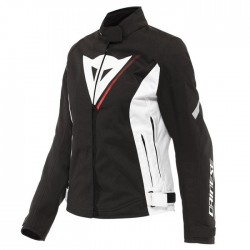 Veloce Lady D-Dry Jacket Black White Lava Red