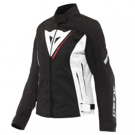 Veloce Lady D-Dry Jacket Black White Lava Red