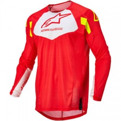 Youth Racer Factory Jersey Red Fluo White Yellow Fluo