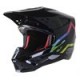 S-M5 Compass Helmet Ece Black Silver Hue Glossy