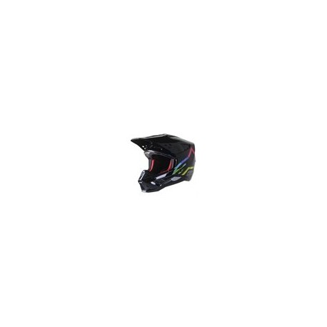 S-M5 Compass Helmet Ece Black Silver Hue Glossy