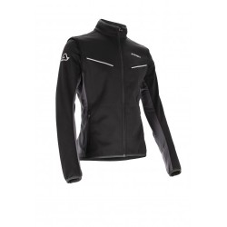 Giacca Softshell Track Nero Grigio