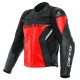 Racing 4 Leather Jacket Lava-Red Black