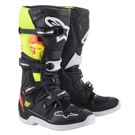 Tech 5 Black Red Fluo Yellow Fluo