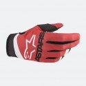 Radar Gloves Red Matt Blue Neon