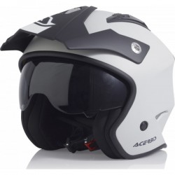 Casco Jet Aria Argento-nero